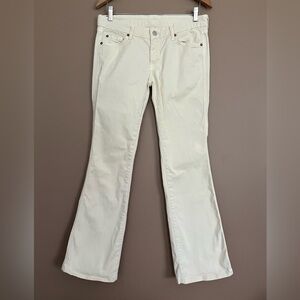 {7 For All Mankind} Bootcut Jeans in Cream - Womens 30